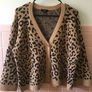 J Crew Leopard Print Sweater